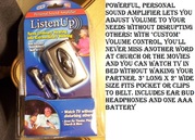 as seen on tv, Listen Up Personal Sound Amplifier 