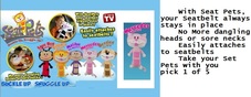 as seen on tv, seat pets, seat belts, paddin, stuffed animals